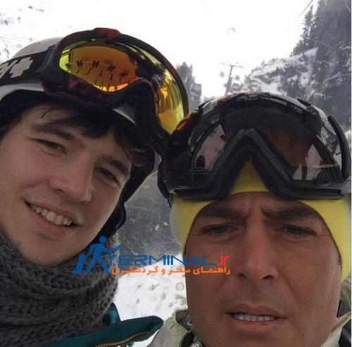  اسکی بازی سوپر استار سینمای ایران در ارتفاعات اتریش