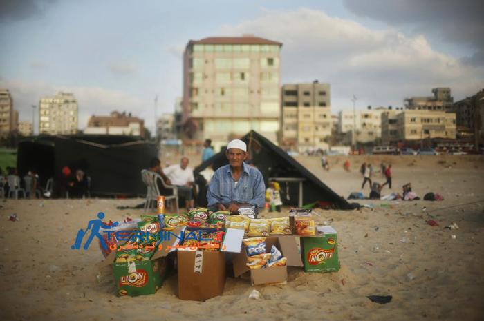 سواحل غزه،تفریح،عکس