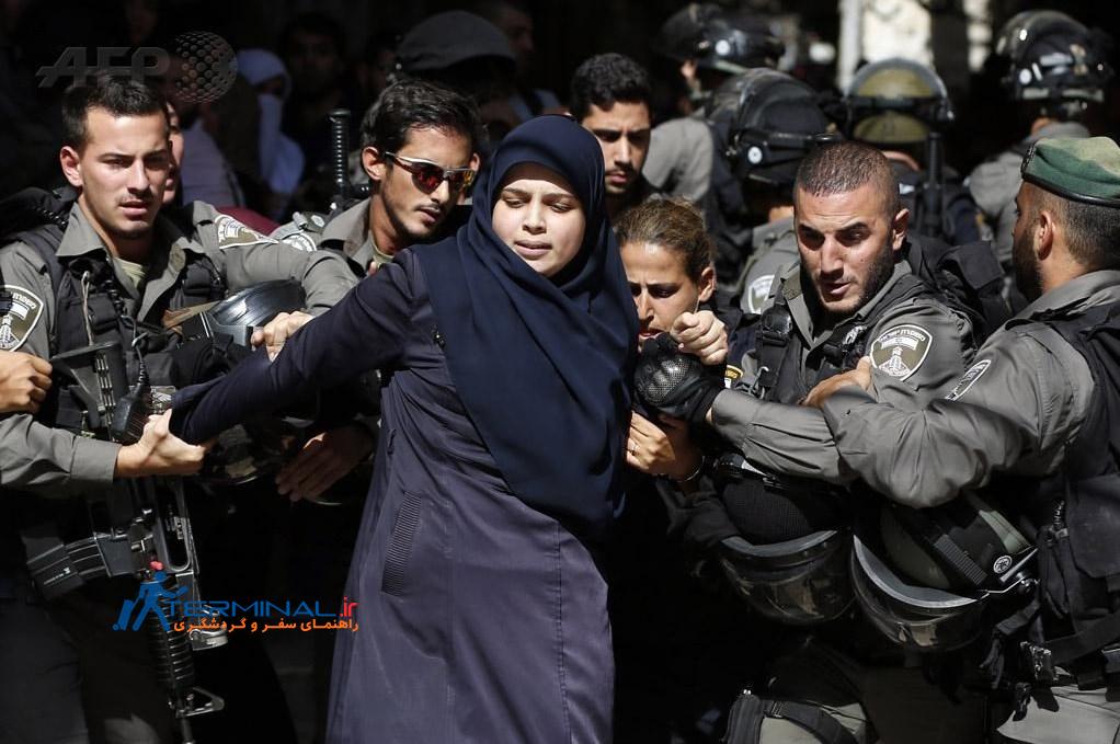زن جوان فلسطینی اسیر اسرائیل 