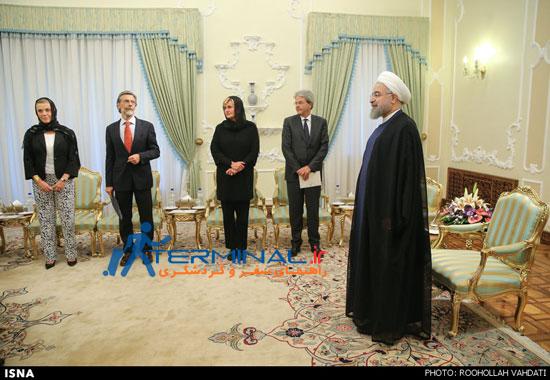 پوشش دیپلمات زن ایتالیایی در ایران +عکس
