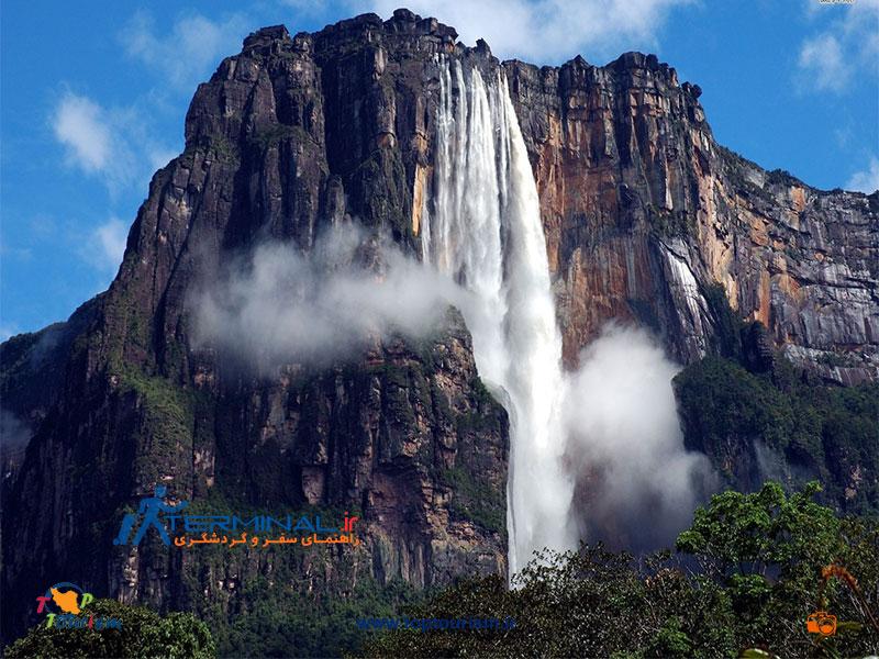عکس آبشار آنجل در ونزوئلا